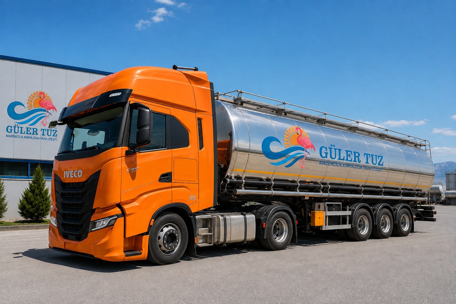 Tankbilsleverans av flytande salt 25–26°Bé (raffinerat flytande salt) från Güler Tuz